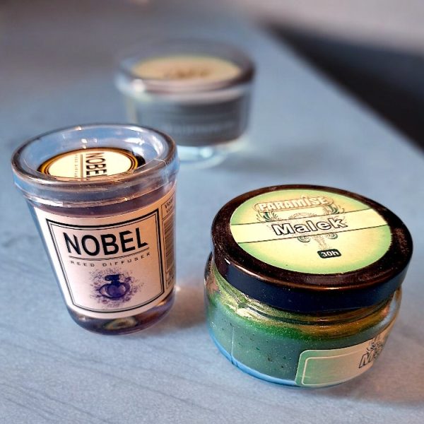 شمع معطر شیشه ای ( بسته ۲ عددی )